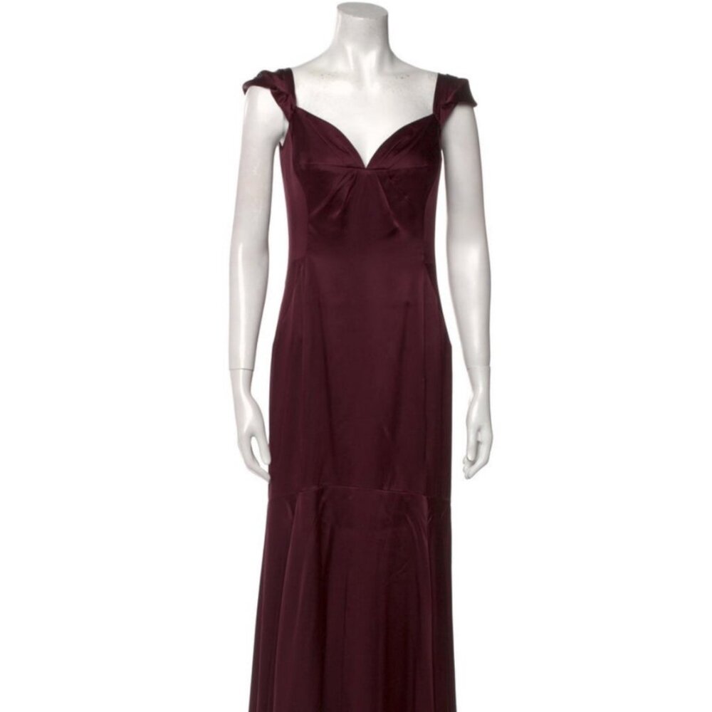 Milly Burgundy Evening Gown